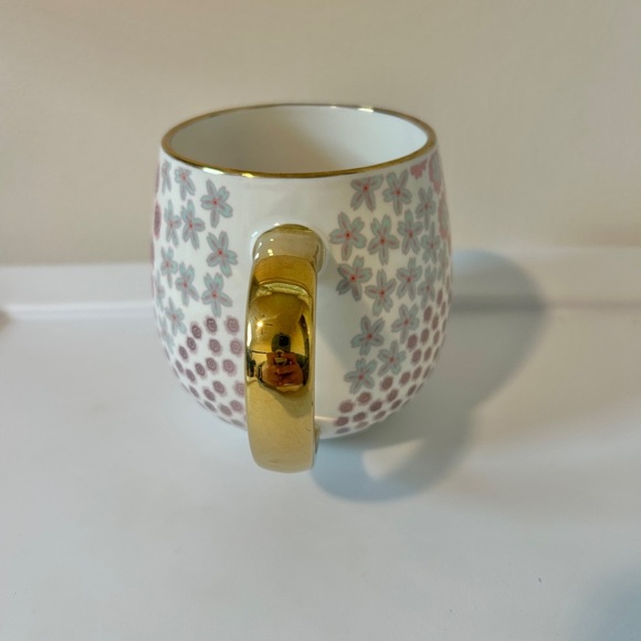 Thyme & Table Gold Rimmed Floral 16oz Coffee Mug - Picture 4 of 4